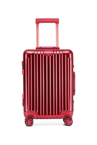 Monat Luggages Monnat Al-01 Alüminyum Kırmızı Büyük Boy Valiz Diğer