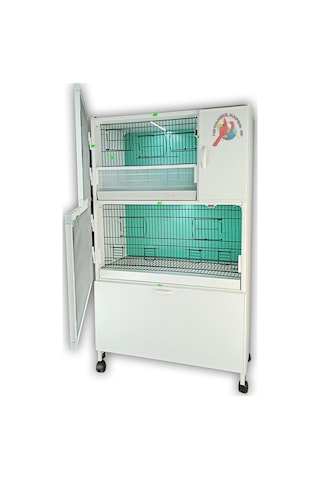 İstanbul Kafes Model 2Dys Pvc Kuş Dolabı
