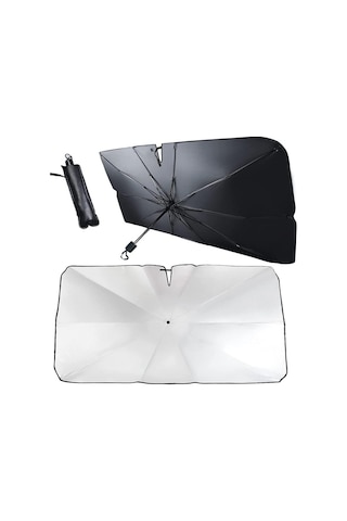 Axxhotho 150 X 80 Cm Büyüklüğünde Güneş Şemsiyesi, Otomobil Güneş Koruması, Ön Cam İçin Katlanabilir, Uv Ko Genel