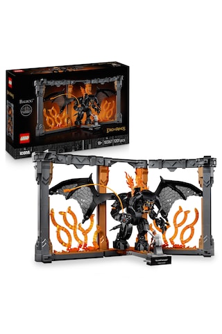 LEGO® Icons Yüzüklerin Efendisi: Balrog™ Kitaplık Dekoru 10367 - Yetişkinler için Dekoratif Film Hatırası Model Yapım Seti (1201 Parça)