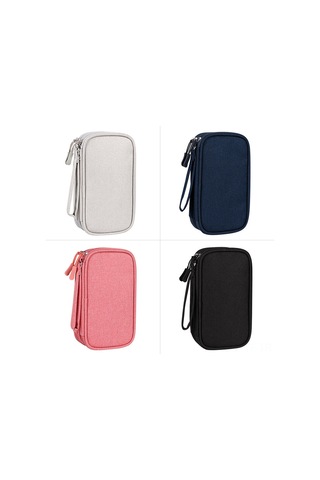 Yifomall Küçük Şık Gri Switch Saklama Çantası - Dayanıklı, Yumuşak Kumaş, Elektronik Aksesuar Koruma Kılıfı