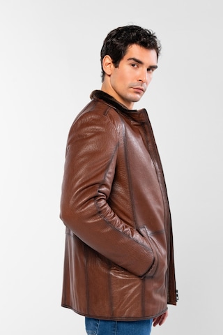 Tamer Tanca Erkek Hakiki Deri Kahverengi Deri Mont 1000 2010 Erk Derımont Sk24/25 Kahve Jumbo Kahverengi