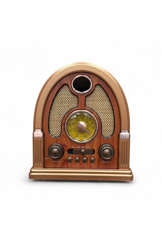 Rt-710a Ahşap Tasarım Nostalji Radyo,bluetooth Özellikli Eskitme Nostaljik Radyo