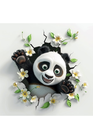 Lucena Metal Tablo Duvardaki Delik Koleksiyonu - Panda 6