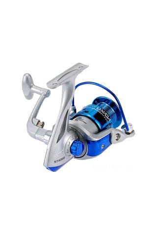 Xiyyadms St4000 Mavi Balık Makinesi - 8 Paspaslı, 5.1:1 Dişli Oranı, Katlanabilir Ve Değiştirilebilir Kollü, İki Yönlü Kullanıma Uygun