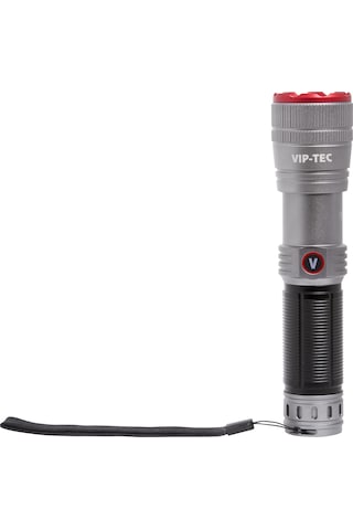 Vıp-tec Vt891207 Şarjlı El Feneri 1000 Lümen 800m Uzun Menzil Type-c Alüminyum Outdoor Fener Gri