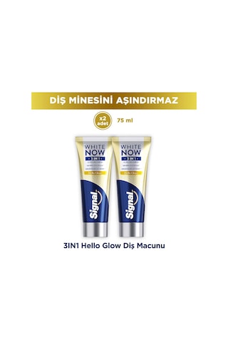 Signal White Now Diş Macunu 3 İn 1 Ekstra Işıltı 75 Ml X2
