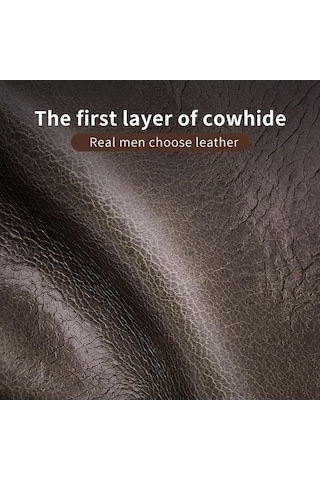 Createtech Kahverengi Bull Captain 037 Erkek Deri Cüzdan - Ehliyet & Para Bozukluğu Kahverengi