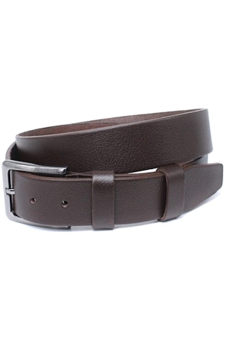 Livze %100 Hakiki Manda Deri Klasik Erkek Kemeri 4 Cm Kahverengi