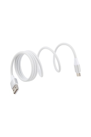 Zga Cb11 5a Usb Tip-c Alüminyum Alaşımlı Manyetik Veri Kablosu, Uzunluk: 1m Beyaz
