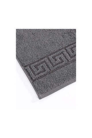 Pamuk Tekli Jakarlı Yumuşak Havlu Grek - 50 X 90 Gri
