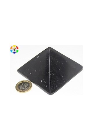 Obsidyen Taşı Piramit - 315Gr Hafif Kusurlu