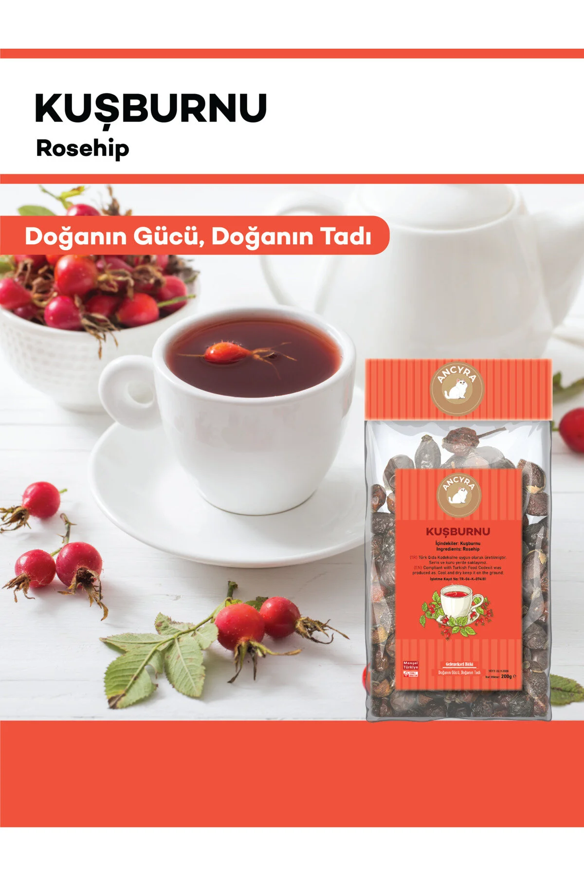 Kuşburnu Çayı Rosehip Tea 200g