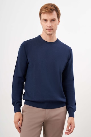 Morven Erkek İndigo Basic Bisiklet Yaka Dynamic Fit Rahat Kesim Triko 26kc017006308 İndigo