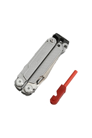 Swiss Tech 20-in-1 Multitool Pense Testere Elmas Eğe Aus-8 Bıçak Kamp El Aleti Gümüş