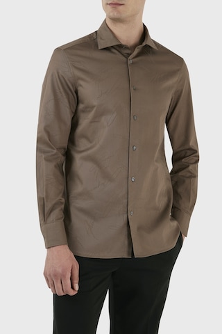 Emporio Armani Erkek Gömlek 3R1C86 1NVYZ 0440 TOPRAK Kahverengi