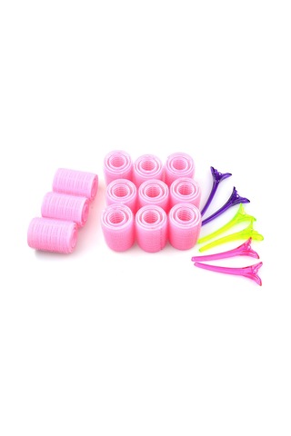 Vkemall "taşınabilir Saç Maşası Seti - 36 Adet Nylon Saç Kıvırıcı + 6 Kristal Klips İle Pratik Şekillendirme"