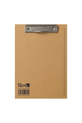 Temel A4 ve A5 Ahşap Sekreterlik Metal Klipsli 2li Set