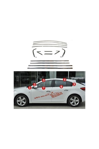 Chevrolet Cruze Hb Krom Cam Çerçevesi Set 2011 Sonrası 14 Parça