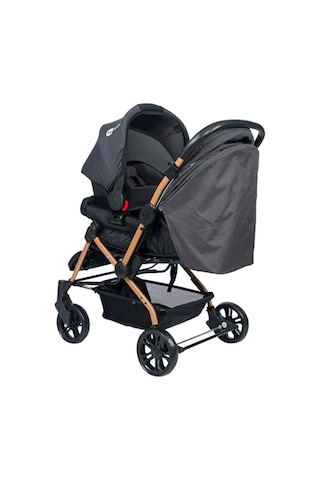 Turhan Bebe 3 Kademe Yatış Pozisyonu Kontrol Penceresi Çift Yönlü Bebek Arabası + Taşıma Puset + Yağmurluk 56465465489