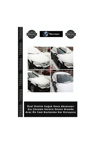 Özel Üretim Soğuk Hava Aksesuarı Kış Çözümü Sürücü Gereci Branda Araç Ön Cam Buzlanma Kar Koruyucu