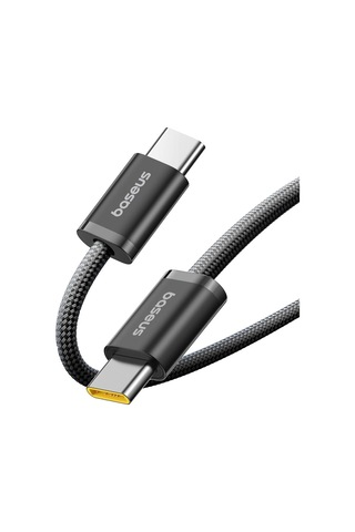 Lexroo Dynamic 4 Series 100w Pd Hızlı Şarj Kablosu, Type-c To Type-c Örgülü Kablo 1 Metre - Siyah
