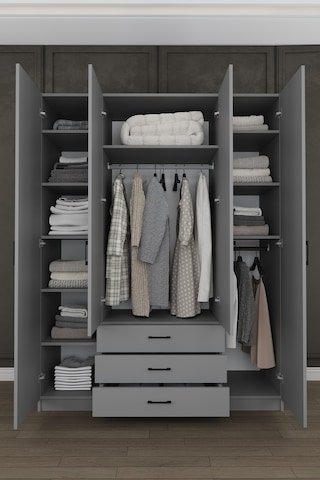 Asra Trend Yatak Odası Takımı 5 Parça %100 Mdf Gardırop Şifonyer Makyaj Masası Komodin Ytk03