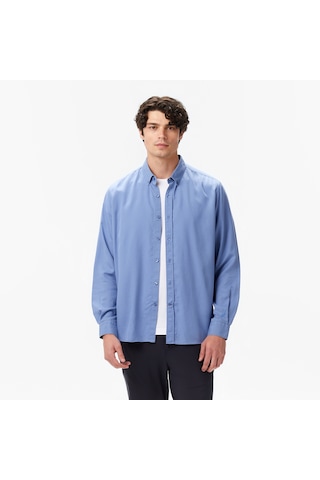 Nautica Erkek Mavi Classic Fit Gömlek Düz W57232t Mavi