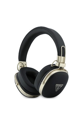 Guess Lisanslı Enc Teknolojili PU Üçgen Metal Logo Bluetooth 5.4 Kulak Üstü Kulaklık