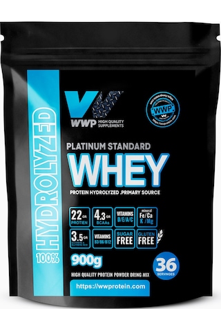 Wwp Platinum Standard Whey Protein Hydrolyzed Tozu 900g Çilek Aromalı. Çilek