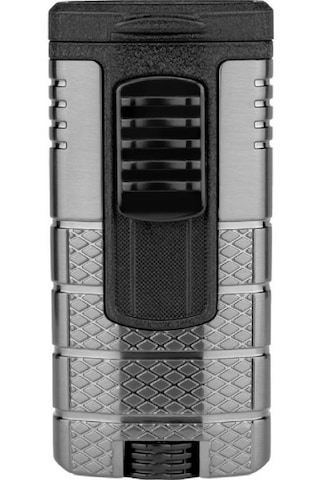 Tactical Triple Lighter Gunmetal Siyah Puro Çakmağı
