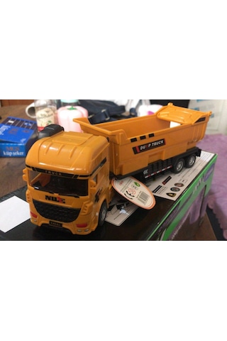Oyuncak Koleksiyon İş Makinaları Kum Kamyonu Taşıyıcı 25 Cm