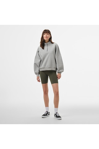 Vans Loose Mock Neck Kadın Gri Sweatshirt Düz Vn000j4j02f1 2800153