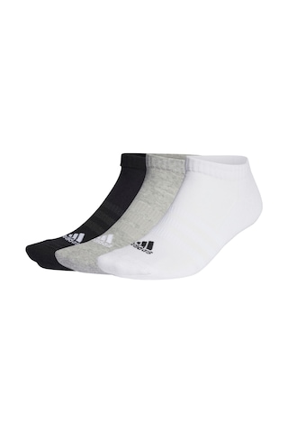 Adidas Yastıklamalı Bileksiz Çorap - 3 Çift Gri Çorap Ic1333 001