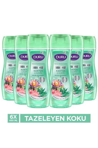 Duru Fresh Sensations Kaktüs Çiçeği Duş Jeli 6 x 450 ML