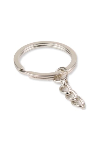 Anahtarlık Halkası Metal 5 Cm Gümüş 50 Adet