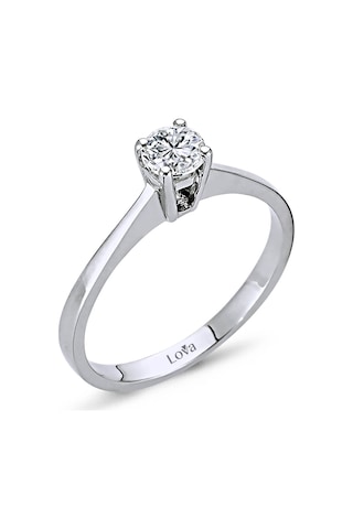 Lova D Renk 0,30 Karat Pırlanta Tektaş Yüzük - 1020107