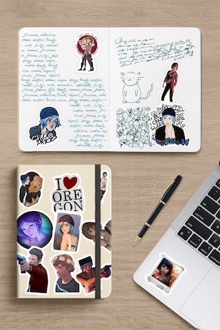 Life Is Strange Video Oyun Telefon Laptop Yapışkanlı Folyo Sticker Paketi 20 Adet Çok Renkli
