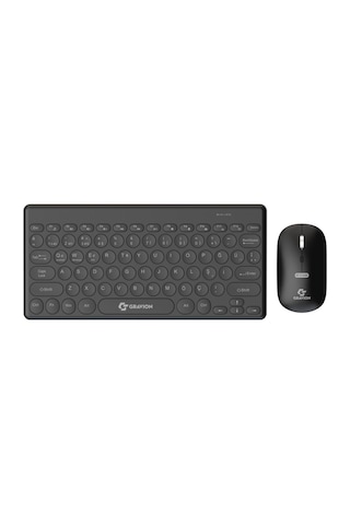 Gravion Km-bt37 Çif Modlu Wireles Bluetooth Klavye Mouse Set Siyah Optik