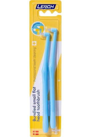 Sones Lerch 2'si 1 Arada Sivri + Yuvarlak Ortodontik Diş Temizleme Fırçası Evcil Hayvan Diş Yarığı Fırçası Renk Rastgele Teslimat