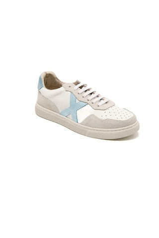 Sneaker Günlük Kadın Rc-25y-006-m44 John May Beyaz Cilt-a.mavi Süet Beyaz Cilt-a.mavi Süet Beyaz - Açık Mavi