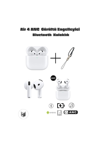 Air 4 Anc Gürültü Engelleyici Bluetooth Kulaklık İos Ve Android Uyumlu 2025 Sürüm Kablosuz Kulaklık