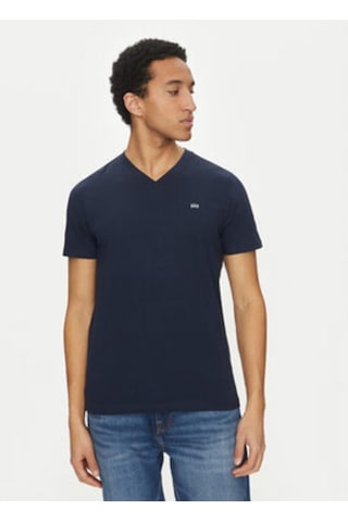 Logo Detaylı Everyday Soft Lacivert T-shirt-14108 Mavi