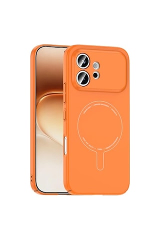 Coverzone Honor 600 5g İle Uyumlu M-safe Şarj Özellikli Kamera Korumalı Elio Sert Pc Kapak Ultra İnce Mat Yüzey Man Diğer