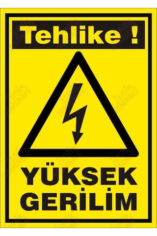 Tehlike Yüksek Gerilim Levhası Tehlike Yüksek Gerilim Levhası