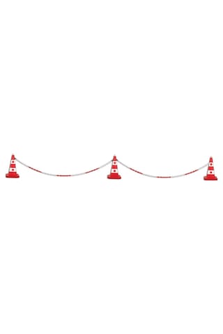 Plastik Zincir Kırmızı Beyaz Trafik Duba Bariyer Zinciri 5 Metre (252776747)