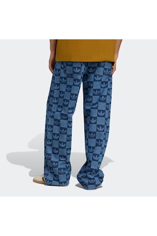 Adidas Monogram Erkek Mavi Jean Pantolon Jy2993