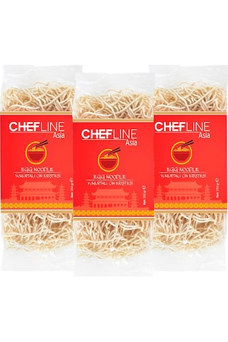 Chefline Asia Yumurtalı Çin Eriştesi 3 x 350 G