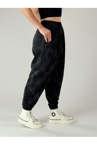 Cocopelli Dragon Desenli Kadın Jogger Pantolon Coc1008 Desenli