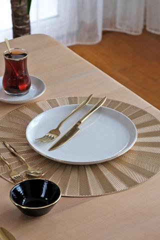 Asya Balance Altın Yaldızlı 32 Parça 6 Kişilik Seramik Kahvaltı Takımı Diğer